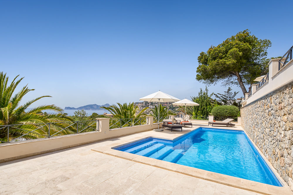 Exklusive Villa Mit Meerblick In Gehobener Wohngegend Von Puerto ...