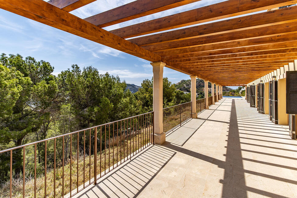 Elegante Neubau-Luxus- Finca mit Panoramameerblick in Puerto de Andratx