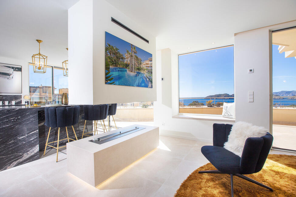 Fantastisch renoviertes Penthouse mit atemberaubendem Meerblick in Nova Santa Ponsa