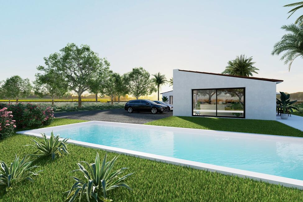 Fantastische Neubau-Finca mit Pool in Costitx