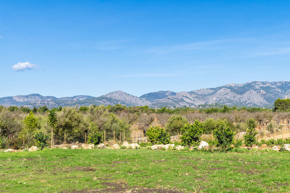 Ebenerdige Neubau-Finca mit Pool und traumhaftem Ausblick in Santa Maria del Cami