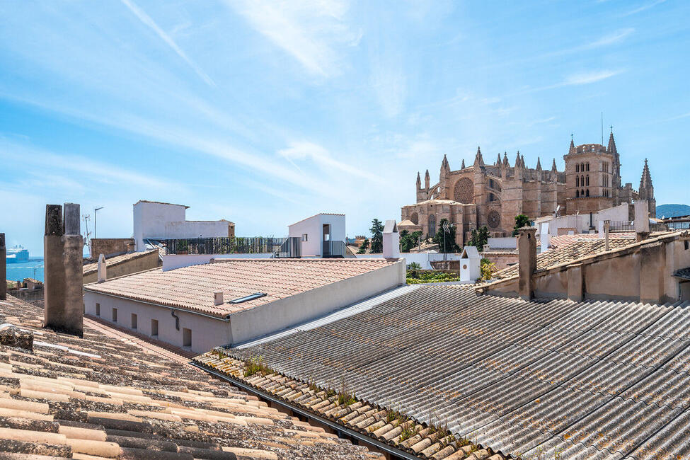 Renoviertes Penthaus mit Gemeinschaftsdachterrasse in der Altstadt von Palma