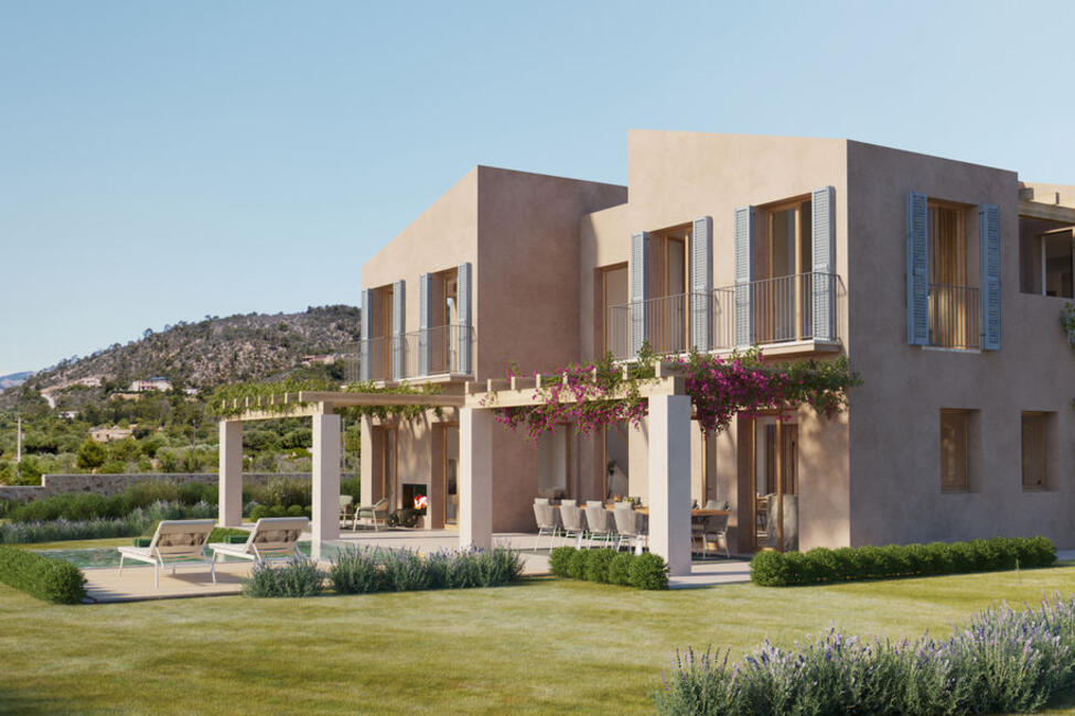 Fantastische Neubau-Finca mit Bergblick und tollem Poolbereich in Bunyola