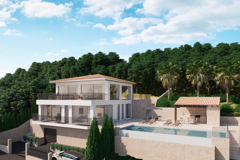 Spektakuläre Neubau Villa mit Pool und Panoramablick in Galilea