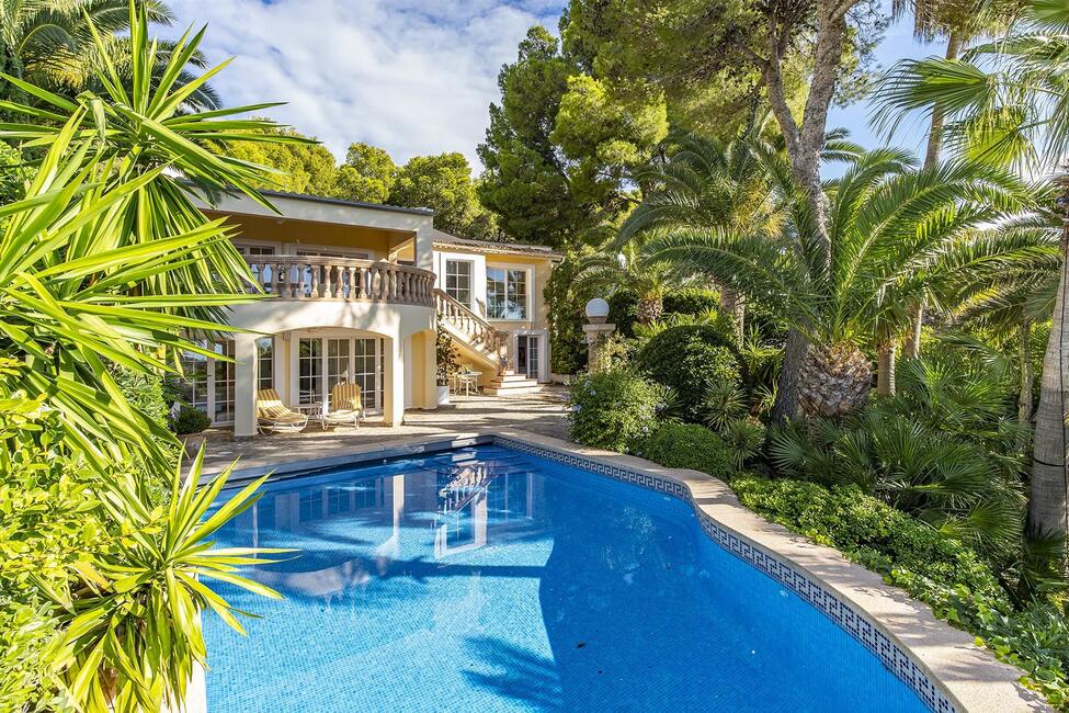 Charmante mediterrane Villa mit Pool und Meerblick in Costa de la Calma